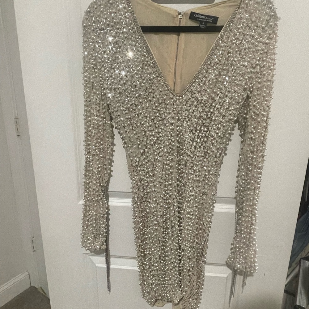 Beaded Pearl Dress - Picture 2 of 3